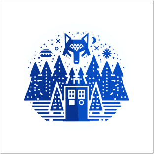 Bad Wolf Spiffy Christmas Jumper Posters and Art